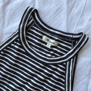 Madewell striped halter tank top